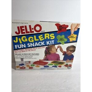 Vintage 1991 JELL-O Jigglers 16 Piece Fun‎ Snack Kit COMPLETE w/ Box